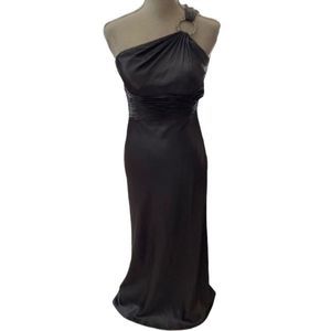 Chadwick Gray one shoulder Gown